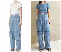 LE CIEL BLEU デニム　カーゴパンツWide Cargo Pants 38 240311_画像3