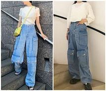 LE CIEL BLEU デニム　カーゴパンツWide Cargo Pants 38 240311_画像5