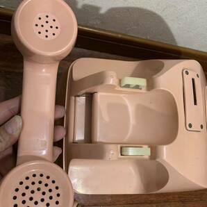 小型 ピンク 電話 日本電信電話公社 674-A1 電電公社 特殊簡易公衆電話 公衆電話 昭和レトロ アンティークの画像7