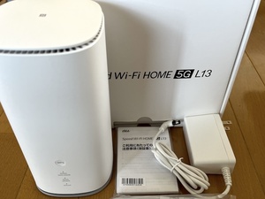 【美品】 Speed Wi-Fi HOME 5G L13 ZTE ZTR02 SIMフリー 2023年11月製造