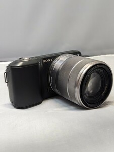 SONY ソニー デジタルカメラ ミラーレス一眼 a NEX-3 ズームレンズ SEL1855 3.5-5.6/18-55 レンズ ブラック カメラ バッテリー 2個付