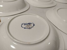 レトロ 洋食器 Noritake ノリタケ Versatone バーサトーン ブラウン 四つ葉 クローバー 約21cm スクエア スープ カレー 深皿 4枚 平皿2枚_画像6