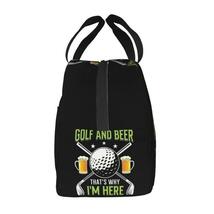 【保冷・保温バッグ】ラウンドバッグ　ランチバッグ　ゴルフ&ビール-私の存在理由_画像7