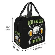 【保冷・保温バッグ】ラウンドバッグ　ランチバッグ　ゴルフ&ビール-私の存在理由_画像8