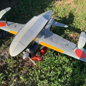 テトラ 2式水上戦闘機90 完成機中古 電動化で製作フル装備 バインドすれば即飛行可能 保守部品と5200リポ2本付 引き取り限定の画像2