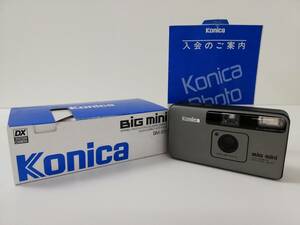 ★美品・箱付き★ Konica コニカ Big mini ビッグミニ BM-201 KONICA LENS 35mm F3.5 コンパクト フィルムカメラ ケース 1201