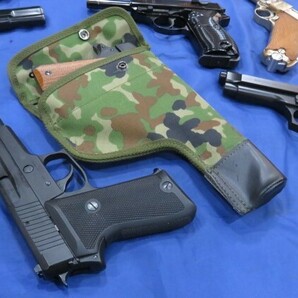 軍用ホルスター陸上自衛隊9mm拳銃カバー陸自迷彩JGSDFミリタリーSIG P220 コルトM1911A1ベレッタ92SF米軍M9ワルサーP38ルガーP08南部14年式の画像2