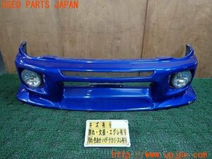 3UPJ=11400048]インプレッサ WRX STi(GDB)丸目 C-WEST フロントバンパー FRP GDバンパー フォグランプ付 エアロ 中古