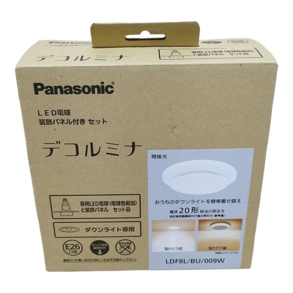 パナソニック デコルミナ LED電球 装飾パネル付きセット 間接光 LDF8LBU009W (電球色相当)