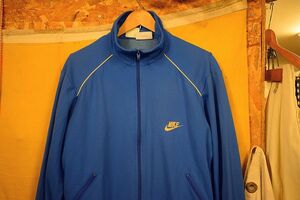 gdo цвет USA производства America производства 70S Vintage NIKE Nike полный Zip спортивная куртка L синий orange бирка American Casual спорт джерси голубой h23322