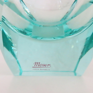 Moser モーゼル クリスタルグラス 貴石カラー 2色セット CZECH REPUBLICの画像4
