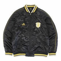 adidas アディダス JFA サッカー 日本代表 スカジャン 黒 O(XL) スタジャン _画像2