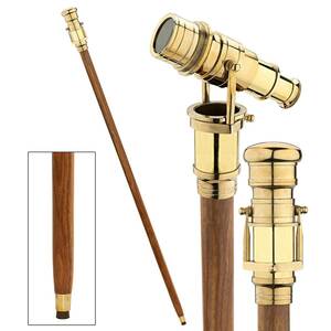  telescope scope attaching stick cane West equipment ornament European style steering wheel fashion piece .. cane ornament sculpture design stick Italy stick decoration design 