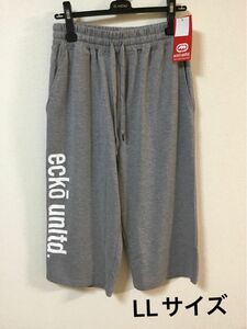 エコーアンリミテッド ecko unltd. ハーフパンツ　スウェットパンツ　少し長め　グレー　LLサイズ　レディース