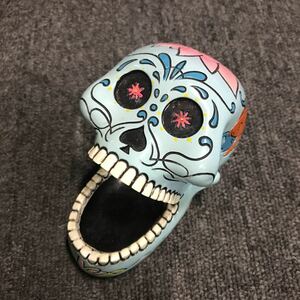 スカル小物入れ HEAD sugar skulls tray carp