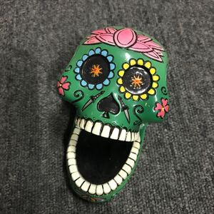 スカル小物入れ HEAD sugar skulls tray bird