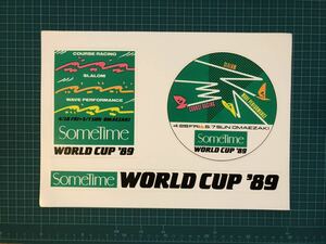 ステッカー　超希少品　1989年（3４年前）サムタイムワールドカップ８９　コレクションの一つにいかがでしょうか(^^)