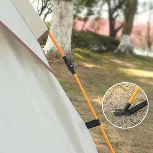 テント ワンタッチテント ワンタッチ式 キャンプ 簡単設営 窓口あり メッシュ付き 210D 二重防水 防風 UVカット UPF50+ 2~4人用テントの画像5