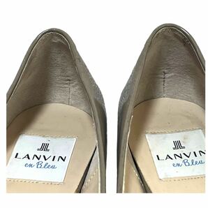 LANVIN(ランバン) エナメルパンプス ラウンドトゥ グレー 24cmの画像7