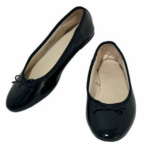 Балетная обувь Эмаль черная лента обозначения m (23 ~ 23,5 см эквивалент)