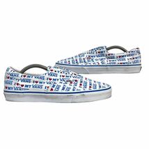 【美品】VANS ERA (ヴァンズ エラ) メンズスニーカー ロゴ総柄 I love my VANS ホワイト 27.5cm_画像4