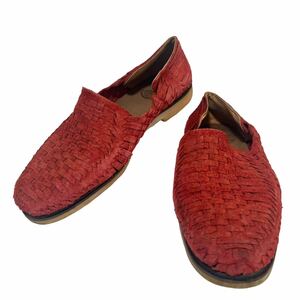 chubasco(chu bus ko) suede shoes original leather mesh crepe sole red 26~26.5cm corresponding 