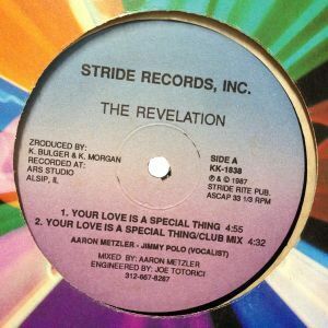 12inchレコード THE REVELATION / YOUR LOVE IS A SPECIAL THING