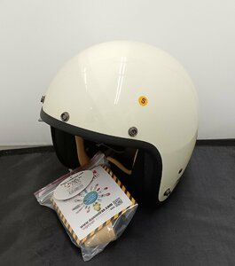 ★未使用品★ DAMMTRAX AIR MATERIAL エアマテリアル ジェットヘルメット Sサイズ オフホワイト 箱つき【他商品と同梱歓迎】