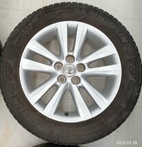 ★中古品★ TOYOTA 20ウィッシュ 純正アルミ 16×6J+45 100-5H MICHELIN X-ICE 195/60R16 2014年 スタッドレス ガリキズ【他商品と同梱歓迎_画像4