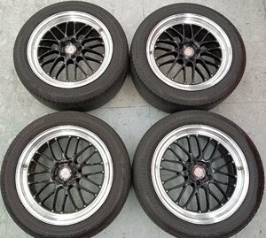 ★中古品★ Lehrmeister 19×8J＋36 114.3-5H BRIDGESTONE TURANZA 245/50R19 ヴァンガードで使用 ガリキズあり【他商品と同梱歓迎】