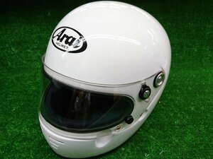 ★中古品★ARAI アライ GP-2K 4輪レース用 ヘルメット 白色 フルフェイス 57-58cm Mサイズ JAF公認 SFL構造 【他商品と同梱歓迎】