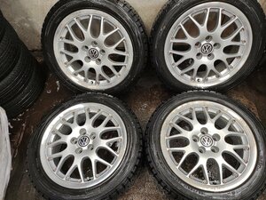 ★中古品★BBS RS771 アルミホイール VW フォルクスワーゲン ゴルフ4 純正OP 16×6.5J+42 スタッドレス 185/55R16 【他商品と同梱歓迎】