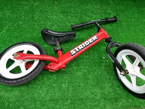 ★中古品★STRIDER ストライダー ST-J4 子供用自転車 バランスバイク 赤 2-5歳 27kg以下【他商品と同梱歓迎】