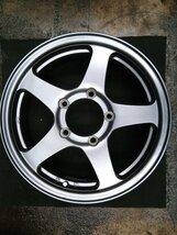 ★中古品★MANARAY SPORT 16×5.5J+22 139.7-5H ホイールセット 4本 SUZUKI ジムニーにて使用可能【他商品と同梱歓迎】_画像3