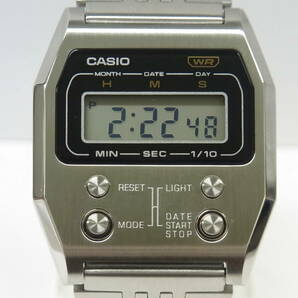 【未使用!2024年3月購入 保証期間内】カシオ PREMIUMシリーズ A1100D-1JF 52QS-14B 復刻モデル SS QZ フロントボタン チープカシオの画像1