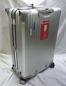[RIMOWA] suitcase topaz 82L 4 wheel dial lock silver color aluminium 923.70 Rimowa TOPAS Carry case large 4~7.