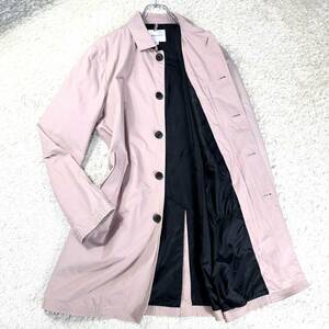  превосходный товар размер L Takeo Kikuchi THE SHOP TK пальто с отложным воротником springs длинный длина бизнес розовый 