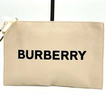 【新品未使用】 バーバリー BURBERRY メンズ レディース クラッチバッグ セカンドバッグ ポーチ ハンド キャンバス ビジネス アイボリー_画像2