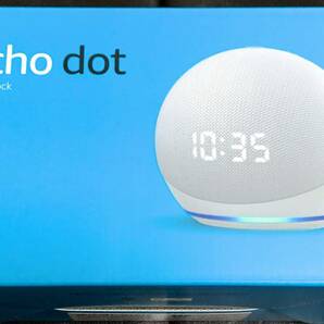■新品未開封/送料無料■Echo Dot 第4世代 時計付きスマートスピーカー with Alexa グレイシャーホワイト