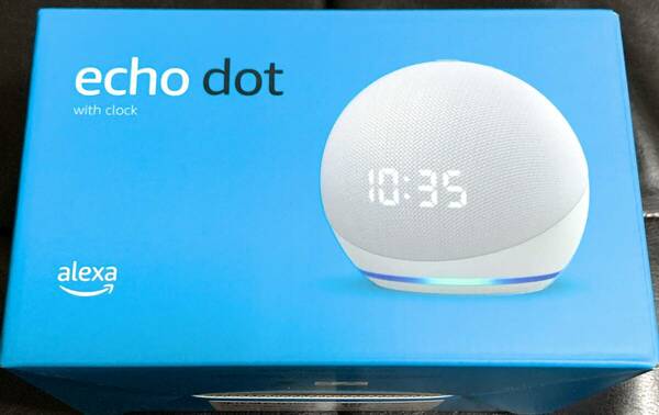 ■新品未開封/送料無料■Echo Dot 第4世代 時計付きスマートスピーカー with Alexa グレイシャーホワイト