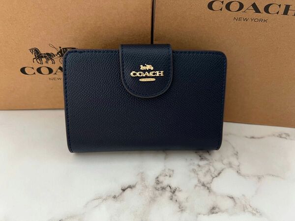  COACH 二つ折り財布 メンズ レディース 財布 コーチ パスケース 小銭入れ