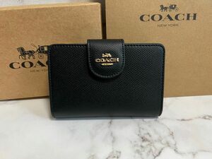  COACH 二つ折り財布 メンズ レディース 財布 コーチ 小銭入れ