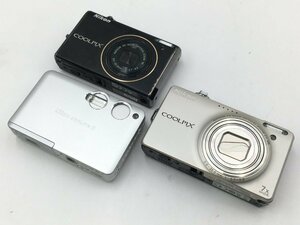 ♪▲【Nikon ニコン】コンパクトデジタルカメラ 3点セット COOLPIX S1/S6000/S640 まとめ売り 0305 8