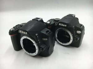 ♪▲【Nikon ニコン】デジタル一眼レフカメラボディ 2点セット D3000/D60 まとめ売り 0306 8