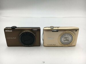 ♪▲【Nikon ニコン】コンパクトデジタルカメラ 2点セット COOLPIX S3300/S6000 まとめ売り 0312 8