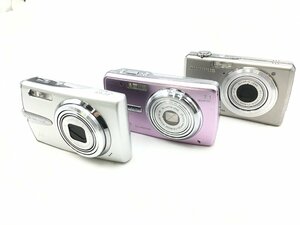 ♪▲【OLYMPUS オリンパス】コンパクトデジタルカメラ 3点セット μ760/μ1020/FE-220 まとめ売り 0313 8