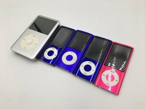 ♪▲【Apple アップル】iPod Classic nano 第5世代 MB145J MB739J MC034J MC050J 8 160GB 5点セット まとめ売り 0318 9