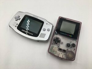 ♪▲【Nintendo ニンテンドー】ゲームボーイアドバンス/ゲームボーイカラー 2点セット AGB-001 他 まとめ売り 0320 7