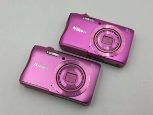 ♪▲【Nikon ニコン】コンパクトデジタルカメラ 2点セット COOLPIX S3700 まとめ売り 0326 8