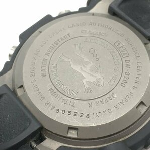 ♪▲【CASIO カシオ】G-SHOCK FROGMAN ブラック文字盤 デジタル腕時計 DW-8200 0329 15の画像6